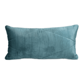 Parkland Collection Koko Transitional Quilted Throw Pillow (Color: Teal, size: 12" x 24")