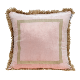 Parkland Collection Catia Transitional Throw Pillow (Color: Pink, size: 20" x 20")