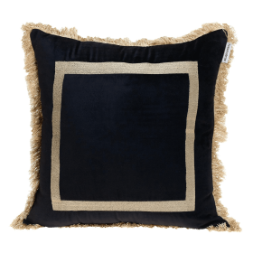 Parkland Collection Catia Transitional Throw Pillow (Color: Black, size: 20" x 20")