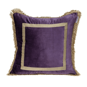 Parkland Collection Catia Transitional Throw Pillow (Color: Purple, size: 20" x 20")