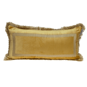 Parkland Collection Catia Transitional Throw Pillow (Color: Yellow, size: 12" x 24")