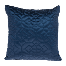 Parkland Collection Sora Transitional Quilted Throw Pillow (Color: Navy, size: 20" x 20")