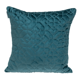 Parkland Collection Sora Transitional Quilted Throw Pillow (Color: Teal, size: 20" x 20")