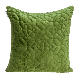 Parkland Collection Sora Transitional Quilted Throw Pillow (Color: Olive, size: 20" x 20")