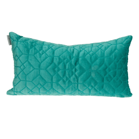 Parkland Collection Sora Transitional Quilted Throw Pillow (Color: Aqua, size: 12" x 24")