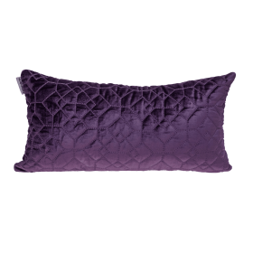 Parkland Collection Sora Transitional Quilted Throw Pillow (Color: Purple, size: 12" x 24")