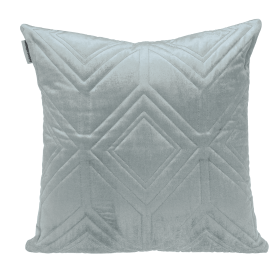 Parkland Collection Reta Transitional Quilted Throw Pillow (Color: Gray, size: 20" x 20")