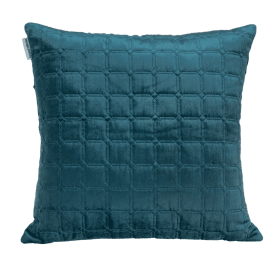 Parkland Collection Marrisa Transitional Quilted Throw Pillow (Color: Teal, size: 20" x 20")