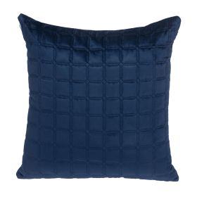 Parkland Collection Marrisa Transitional Quilted Throw Pillow (Color: Blue/Navy, size: 20" x 20")