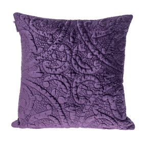 Parkland Collection Cristal Transitional Quilted Throw Pillow (Color: Purple, size: 20" x 20")