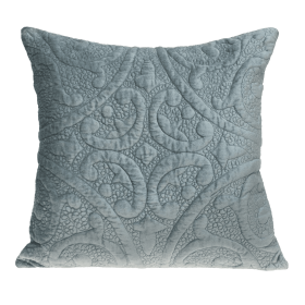 Parkland Collection Cristal Transitional Quilted Throw Pillow (Color: Sea Foam, size: 20" x 20")