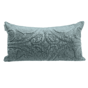 Parkland Collection Cristal Transitional Quilted Throw Pillow (Color: Sea Foam, size: 12" x 24")