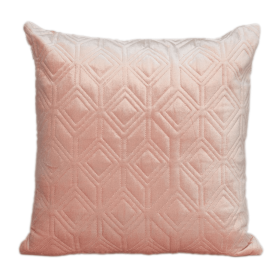 Parkland Collection Aleta Transitional Quilted Throw Pillow (Color: Pink, size: 20" x 20")