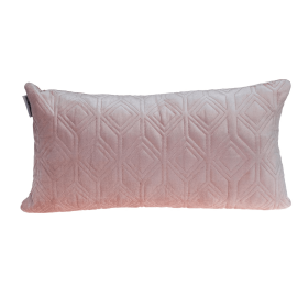 Parkland Collection Aleta Transitional Quilted Throw Pillow (Color: Pink, size: 12" x 24")