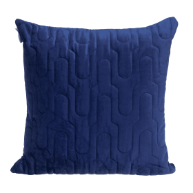 Parkland Collection Basil Transitional Quilted Throw Pillow (Color: Blue, size: 20" x 20")