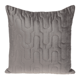 Parkland Collection Basil Transitional Quilted Throw Pillow (Color: Taupe, size: 20" x 20")