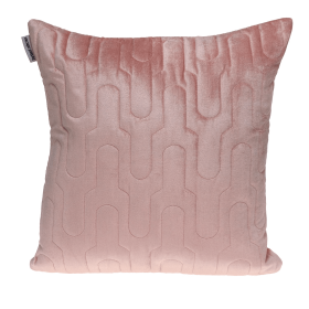 Parkland Collection Basil Transitional Quilted Throw Pillow (Color: Pink, size: 20" x 20")