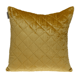 Parkland Collection Milo Transitional Quilted Throw Pillow (Color: Yellow, size: 20" x 20")