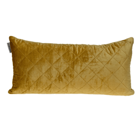 Parkland Collection Milo Transitional Quilted Throw Pillow (Color: Yellow, size: 12" x 24")