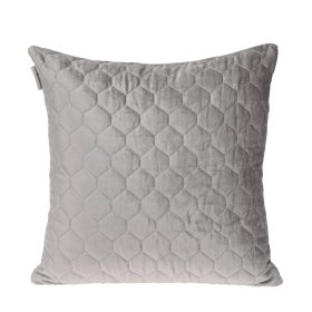 Parkland Collection Bazyli Transitional Quilted Throw Pillow (Color: Taupe, size: 20" x 20")