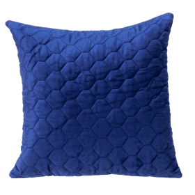 Parkland Collection Bazyli Transitional Quilted Throw Pillow (Color: Blue, size: 20" x 20")