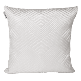 Parkland Collection Gaia Transitional Quilted Throw Pillow (Color: White, size: 20" x 20")