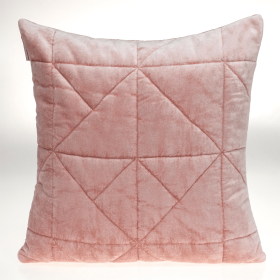 Parkland Collection Zoe Transitional Quilted Throw Pillow (Color: Pink, size: 20" x 20")