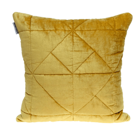 Parkland Collection Zoe Transitional Quilted Throw Pillow (Color: Yellow, size: 20" x 20")