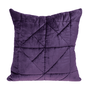 Parkland Collection Zoe Transitional Quilted Throw Pillow (Color: Purple, size: 20" x 20")