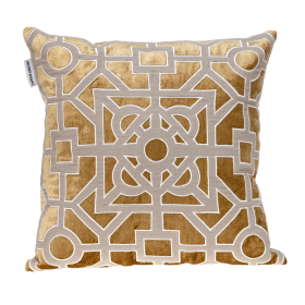 Parkland Collection Hazel Transitional Throw Pillow (Color: Gold, size: 18" x 18")