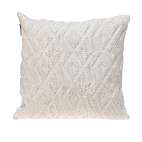 Parkland Collection Sorrel Transitional Throw Pillow (Color: White, size: 18" x 18")