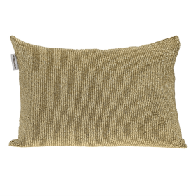 Parkland Collection Aster Transitional Beaded Throw Pillow (Color: Meatlic Gold, size: 14" x 20")