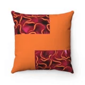 Pattern Accent Pillow (Color: Orange, size: 4XL)