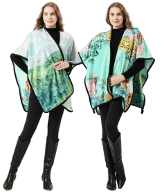 Double-Sided Super Soft Wearable Throw (Color: Style 3, size: One Size)