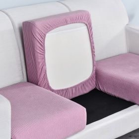 Pure color stretch all-inclusive sofa cover (Option: Light purple-L)