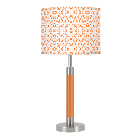 CHARLESTON TABLE LAMP (Color: Sand Dollar Amber / Amber Paint / Brass)