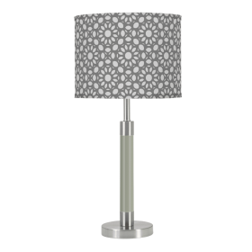 CHARLESTON TABLE LAMP (Color: Dahlia Gray / Willow Paint / Nickel)