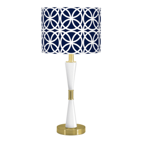 CHARLOTTE TABLE LAMP (Color: Doilies / White Paint / Brass)