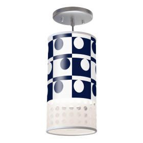 AUSTIN PENDANT LIGHT (Color: Checkers in Navy)