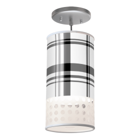 AUSTIN PENDANT LIGHT (Color: Plaid in Black)