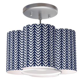 Sanibel Pendant Light (Color: Herringbone Navy)