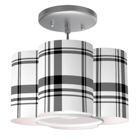 Sanibel Pendant Light (Color: Plaid in Black)