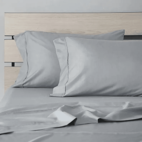 Solid Color Pillow Cases Cotton Touch (Color: Gray)