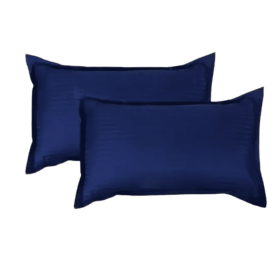 Solid Color Pillow Cases Cotton Touch (Color: Navy)