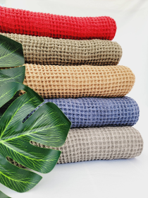 Throw Blanket Turkish Towels- Quick fold throw (Color: TABACCO)