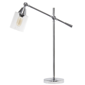 Lalia Home Vertically Adjustable Desk Lamp (Color: Chrome)