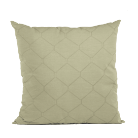 Plutus Creamy White Kona Embroydery, Some Shine To This Pattern Luxury Throw Pillow (Color: Creamy White, size: Double sided  20" x 36" King)