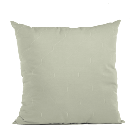 Plutus White Kona Embroydery, Some Shine To This Pattern Luxury Throw Pillow (Color: White, size: Double sided  20" x 20")