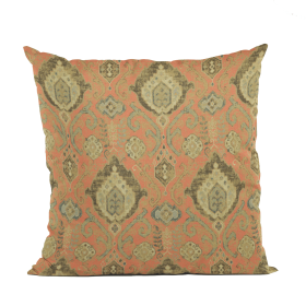 Plutus Terracotta Romero Woven Luxury Throw Pillow (Color: Terracotta, size: Double sided  22" x 22")