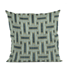 Plutus Hazy Stony Cut Velvet, Some Sparkle To It Luxury Throw Pillow (Color: Hazy, size: Double sided  12" x 20")